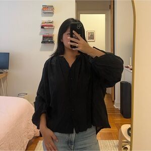 Dôen “Jane” Blouse in Navy